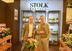 Hans den Hertog with Floramedia is paying Mike Rijnsburger with Stolk Brothers a visit